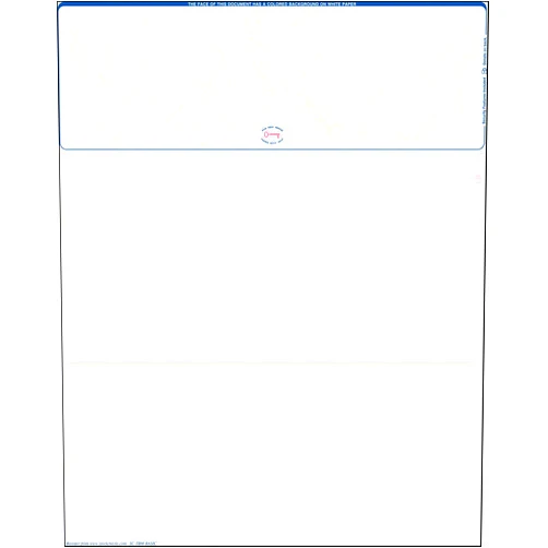 Stockchecks 500 Blank Laser Check Stock - Blue Marble - Top. Order Checks!