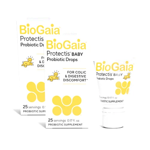 BioGaia Protectis Baby Probiotic Drops | Baby Essentials for Colic & Gas Relief | Safe for Newborns | Ease Crying, Fussing, Colic, Gas, Spit-ups & Constipation | No Dairy, Soy & Gluten | 5mL (2-Pack)