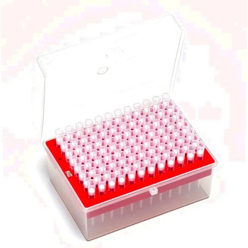 CryoKing 200ul Filter Pipette Tips-Universal Filtering Filtering Pipette Tips, Racked, Sterile, Polypropylene, Case of 50