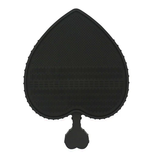 LORMAY Powder Puff Cleaning Mat Makeup Brush Cleaning Plate (Black)