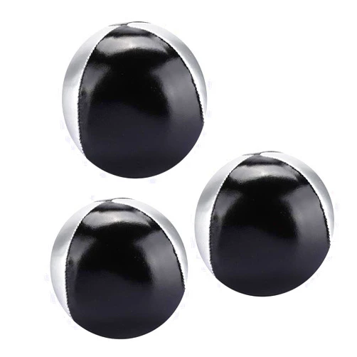 FOSA 3PCS Juggling Ball PU Leather Fine Colloidal Particle Indoor Leisure Portable