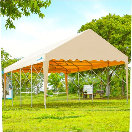 Quictent 13'X20' Retractable Carport Garage with Wheels Movable Heavy Duty Party Tent for Outdoor Events, Storage for Car, Boat, etc.