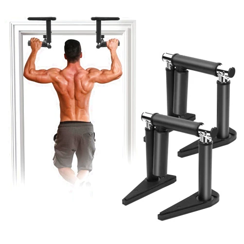 Vopit Pull Up Bar for Doorway - Portable Strength Training Pull Up Bar Handles, Multi-functional Home Gym Fitness Equipment