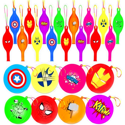 MAXTED 24 Pcs Superhero Punch Balloons, Superhero Party Favors, Superhero Birthday Party Supplies, Superhero Party Decorations, Best Gift Bag Filler for Themed Party