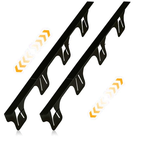 SZJHXIN Stove Gap Filler, Stove Gap Covers Stainless Steel, Adjustable 13.8-27.5 In(2 Pack), Heat Resistant, Gas Stove Side Gap Protector, Matte Black