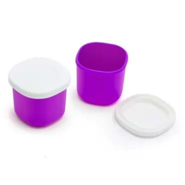 Bentgo Sauce Container (2 Pack) - Two 1.35oz Leak-Resistant Dippers Built to Fit in Either Compartment of Your Bentgo Lunch Box Purple