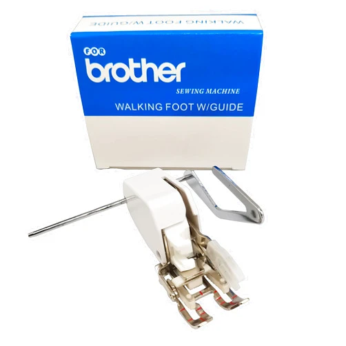 HONEYSEW Open Toe Walking Foot W/Guide for Brother Sewing Machine Quilting and Sewing Stitch Through Multiple Layers
