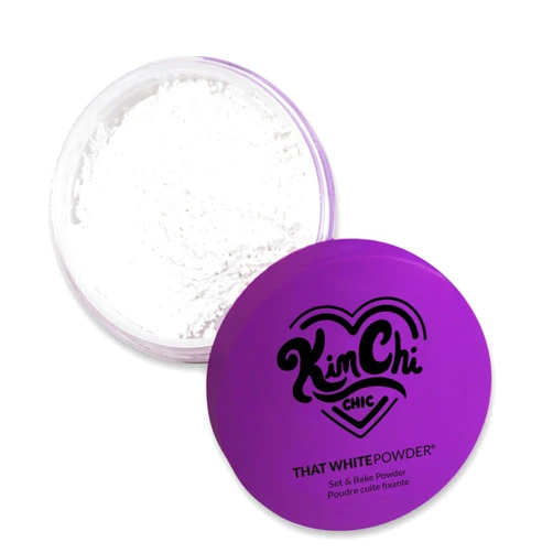 KimChi Chic Beauty That White Powder, Mattifying Makeup Setting Powder for All Skin Types, Long-Lasting Face Powder Helps Minimize the Appearance of Fine Lines