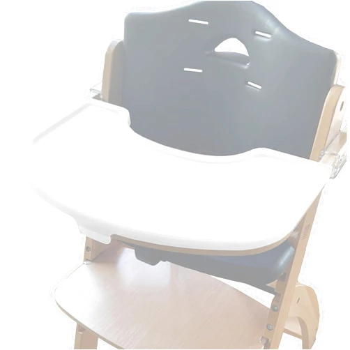 LuQiBabe Baby High Chair Tray Competible with Abiie Beyond Junior Wooden High Chair Removable Baby Feeding Tray for Abiie Adjustable High Chair Tray for Babies Toddlers - BPA-Free Plastic - White