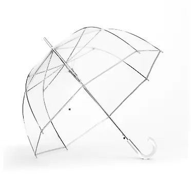 SHEDRAIN Auto Open Bubble Stick Umbrella Clear, 1 EA