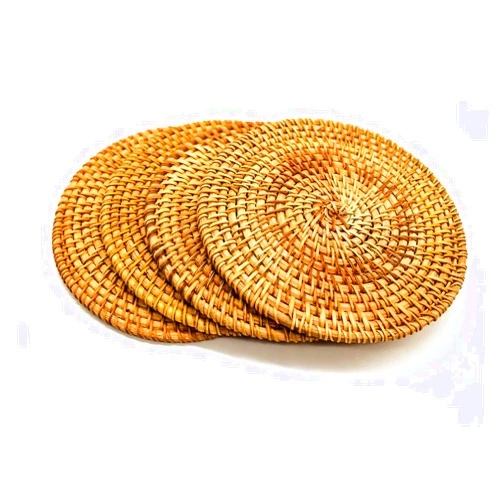 BEEHOMEE Trivets for Hot Dishes - Woven Rattan Trivets Hot Pads for Dinning Table,Kitchen Heat Resistant Straw Dish Coasters Placemats Pot Holder (8.66 Inch)