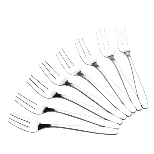 Pekky 12 Pieces 3-Tine Cake Forks, Stainless Steel Tasting Appetizer Forks