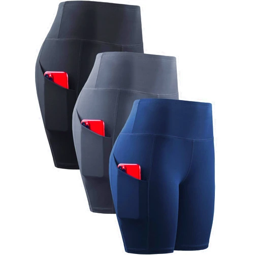 NELEUS Women's Athletic Shorts High Waist Tummy Control Workout Biker Shorts for Running Gym Yoga