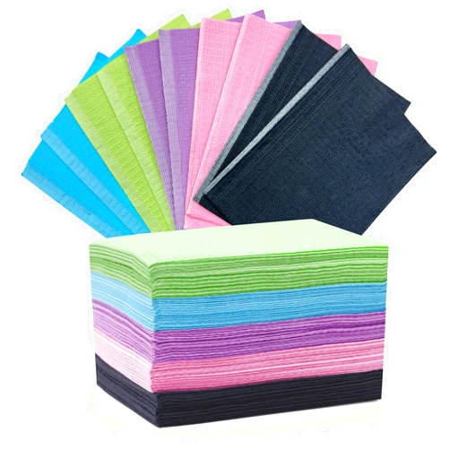 MO MOLONG Dental Bibs Disposable Tattoo Table Covers 5Colors 3-Ply Waterproof Tattoo Bibs 13