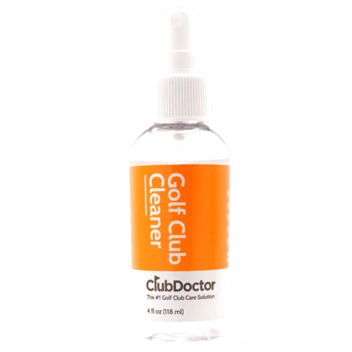 Club Doctor - Club Cleaning Solution - Golf Club Cleaner Spray - Removes Dirt from Grooves - Increase Spin and Improve Ball Flight - Clips onto Bag for Convenience - 4 oz