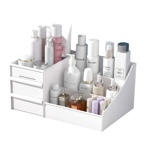 Onwon 1 PCS Drawer Type Cosmetics Storage Box Dormitory Desktop Finishing Dresser Skin Care Lipstick Plastic Shelf