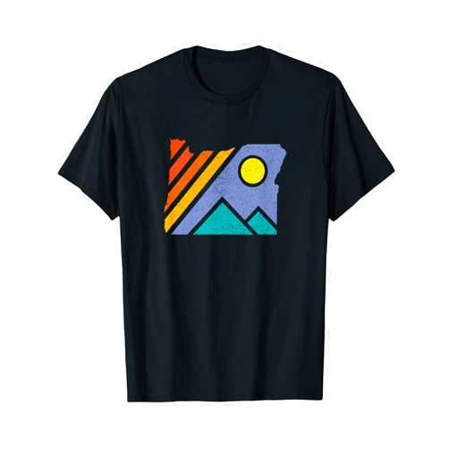 Retro vintage Oregon Coast shirts and apparel Retro Vintage Oregon Throwback mountains shirt and gift T-Shirt