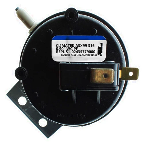 ClimaTek Furnace Vent Air Pressure Switch for York 9371VO-BS-0022