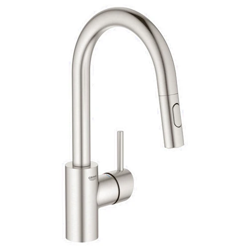 GROHE 31479DC1 Concetto Pull-down Bar Kitchen Faucet with sprayer Supersteel (Stainless Steel)
