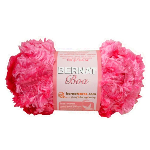 Spinrite CHICK/PINK-YARN BOA BREAST CANC