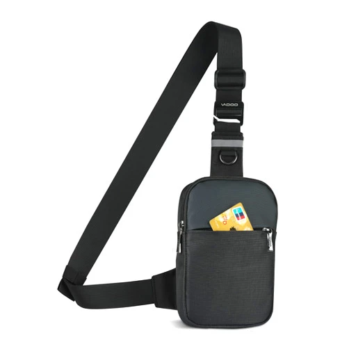 VADOO Mini Sling Bag, Small Crossbody Bag with RFID Blocking for Women and Men, Lightweight Chest Phone Bag for Travel Casual