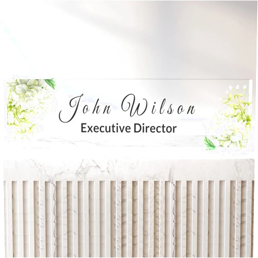 GUDWING Name Plate for Desk Personalized | Office Gifts – Personalized Office Name Sign with Title – Professional Desk Plaque for Women, Teachers, Boss, Executive, 8