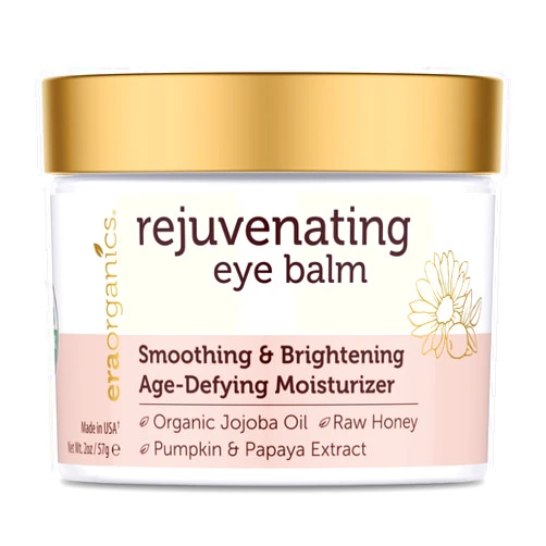 Era Organics USDA Organic Eye Moisturizer Cream - Rejuvenating and Nourishing Age Defying Balm - Natural Ingredients for Sensitive Skin with Jojoba Oil, Argan Oil for Puffiness, Fine Lines Plus More