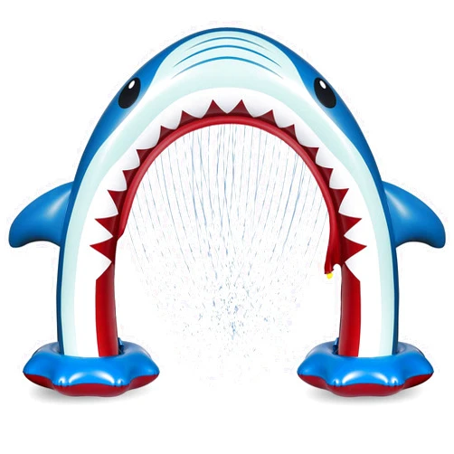 Anpro Giant Shark Sprinkler Kids Inflatable Water Toy Summer Outdoor Play Sprinkler