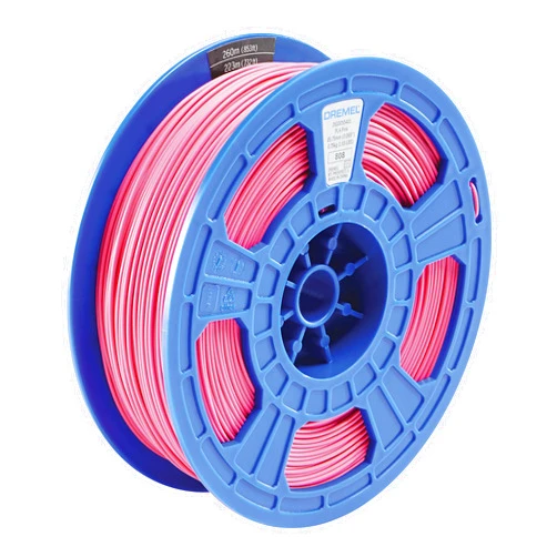 Dremel DigiLab PLA-PIN-01 3D Printer Filament, 1.75 mm Diameter, 0.75 kg Spool Weight, Color Pink, RFID Enabled, New Formula and 50 Percent More per Spool
