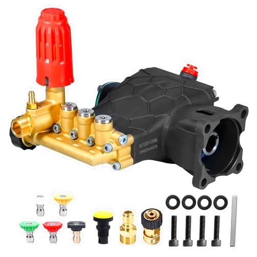 MUTURQ Horizontal Triplex Pressure Washer Pump 3/4