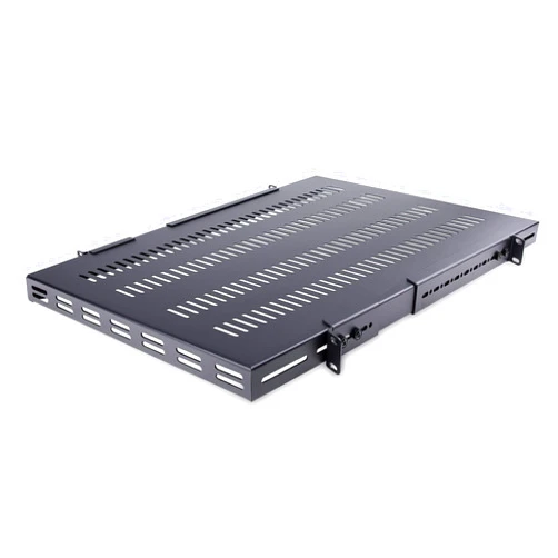 StarTech.com 1U 4-Post Adjustable Vented Server Rack Mount Shelf - 330lbs(150 kg) - 19.5 to 38in Adjustable Mounting Depth Universal Tray 19