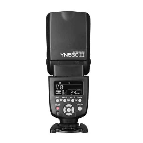 Yongnuo YN560 III Wireless Flash Speedlite, GN58 2.4G Receiver, Built-in Trigger Receiver System, Negative LCD Screen, for Canon Nikon Pentax, Compatible with RF603 II YN560-TX II T7 77D 5DIV D5600