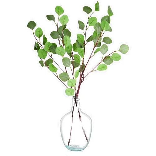 Bfttlity Clear Glass Vase Tall Farmhouse Vase for Branches Glass Vases for Centerpieces in Home Decoration (S)