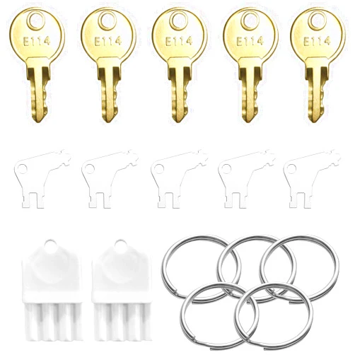 Lenpestia Paper Towel Dispenser Keys Set 12 Pack Paper Towel Key Toilet Paper Universal Dispenser Replacement Key Compatible for Georgia Pacific, Waffle and More