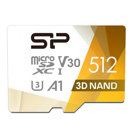 SP Silicon Power Silicon Power 512GB Micro SD Card U3 SDXC microsdxc High Speed MicroSD Memory Card with Adapter