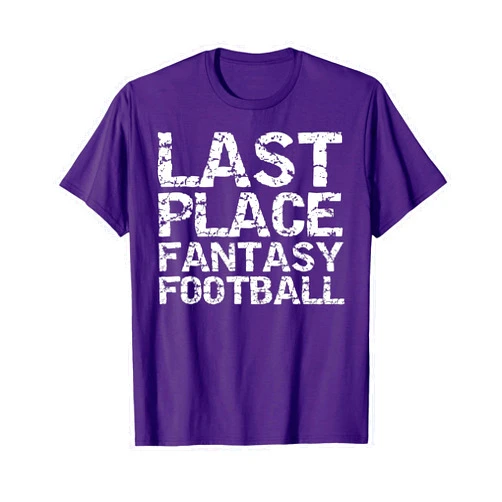 Funny Fantasy Football Winner Gifts Design Studio Funny Loser Trophy Failure Items Last Place Fantasy Football T-Shirt