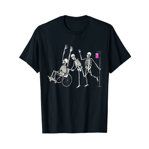 Funny Halloween Costume Holiday Party Gift Nurse Skeletons Funny Halloween Healthcare CNA Medical Crew T-Shirt