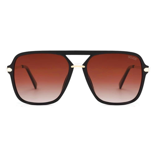 SOJOS Sunglasses for Women & Men, Square, Retro, Polarized Lens, Trendy Aviator, 90s Shades