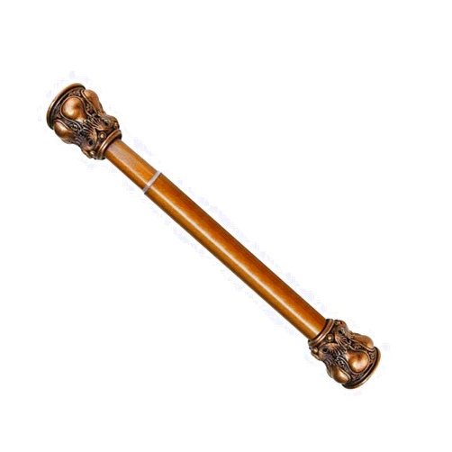 YLGAN Shower Curtain Rod,Vintage Style Shower Rod, Antique Punch-Free Telescopic Rod, Hanger, Curtain Rod, Shower Curtain Accessories,85~135cm
