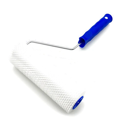 XWADJCD 9 Inch Latex Floor Self Leveling Screed Spiked Roller for Epoxy Floor, Screed Compound Roller Bubble Remove Tool (1 Roller + 1 Frame)
