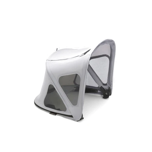 Bugaboo Fox 2 / Lynx Breezy Sun Canopy - Extendable Sun Canopy with UPF Sun Protection and Mesh Ventilation Panels, Also Compatible with Fox and Cameleon3 - Misty Grey