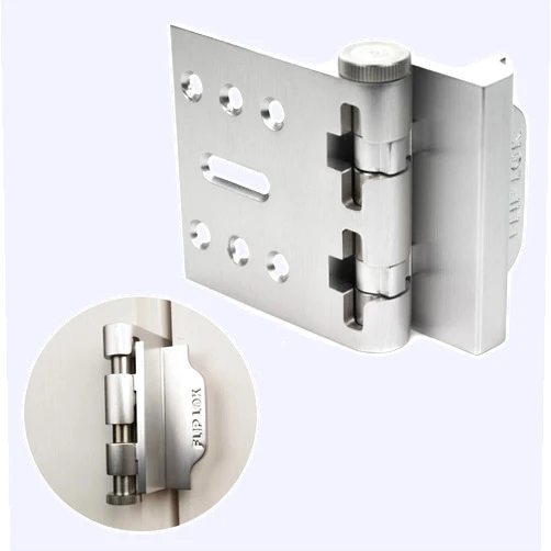 Flip Lok FlipLok High Security Door Lock - 10X Stronger Than a Deadbolt, Keypad Lock, Silver, Keyless