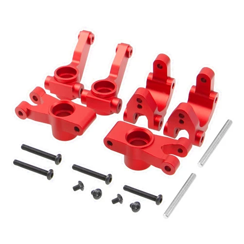 Share Goo ShareGoo Metal Front Steering Block Knuckles & C-Hub Caster Block & Rear Hubs Carrier Upgrade Parts Compatible with Arrma 1/10 Granite Voltage MEGA 2WD RC Monster Truck