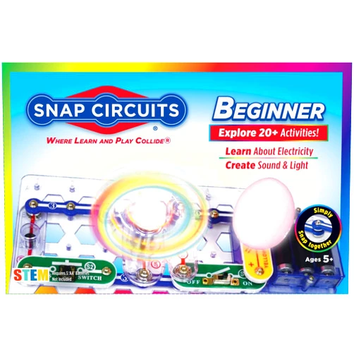 Snap Circuits Beginner, Electronics Exploration Kit, Stem Kit for Ages 5-9 (SCB-20)