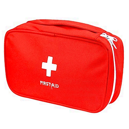 PenyaZo First Aid Bag - First Aid Kit Bag Empty for Home Outdoor Travel Camping Hiking, Mini Empty Medical Storage Bag Portable Pouch (Red)