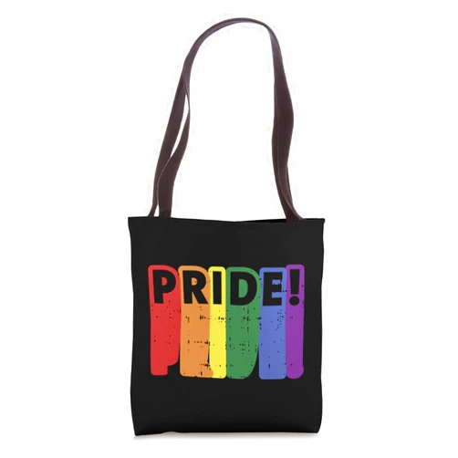 BoredKoalas LGBT Gay Pride Support Gift Tote Bags Pride Funny Rainbow Flag Gay LGBT Pride Support Protest Gift Tote Bag