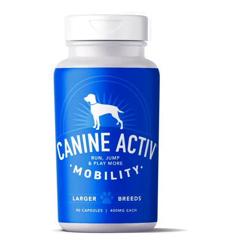 CANINE ACTIV Dog Joint Pain Relief Activity-Induced Capsules, Dog Joint Supplement Large Breed, Hip and Joint Supplement, Dog Joint Pills for Fast Relief from Activity-Induced Pain - 90 Ct