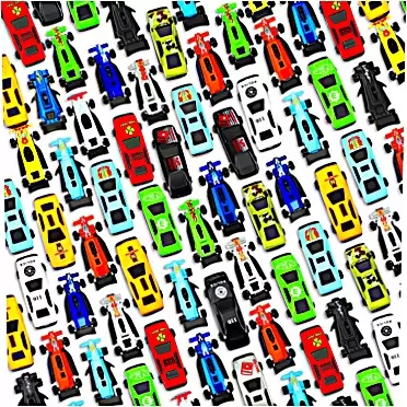 Chalyna 100 Pieces Car Party Favors Mini Toy Cars Pull Back Cars Assorted Mini Cars Fun Car Pack Mini Plastic Cars Small Car for Birthday Party Cake Toppers Supplies (Classic Style)