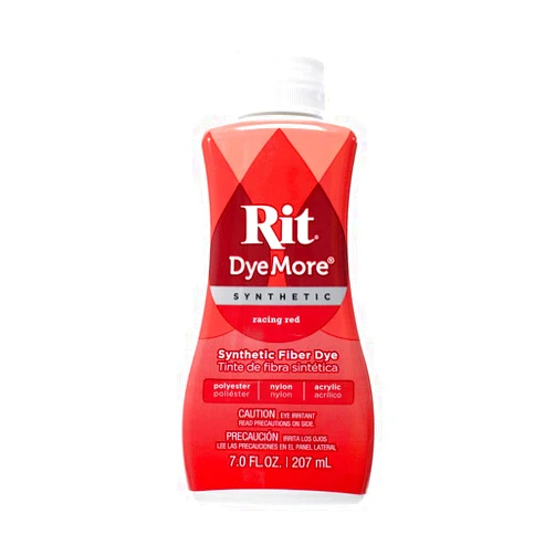 Craft County Rit DyeMore Single Bottle 7 Oz. Synthetic Liquid Fiber Dye for Clothing, Décor, and Crafts – Racing Red