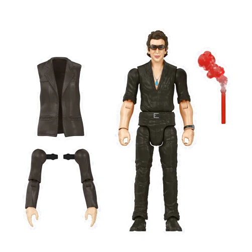 Mattel Jurassic World Toys Jurassic Park Hammond Collection Dr. Ian Malcolm Action Figure with Interchangeable Arms and Accessory, Gift and Collectible